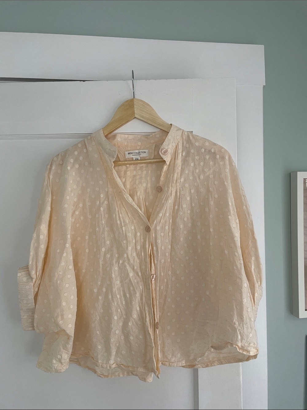 Emerson Fry Cream Dot Blouse